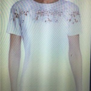 Eli’s Tahari Floral Lace Blouse Shirt Size L